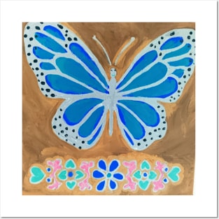 Blue Butterfly Posters and Art